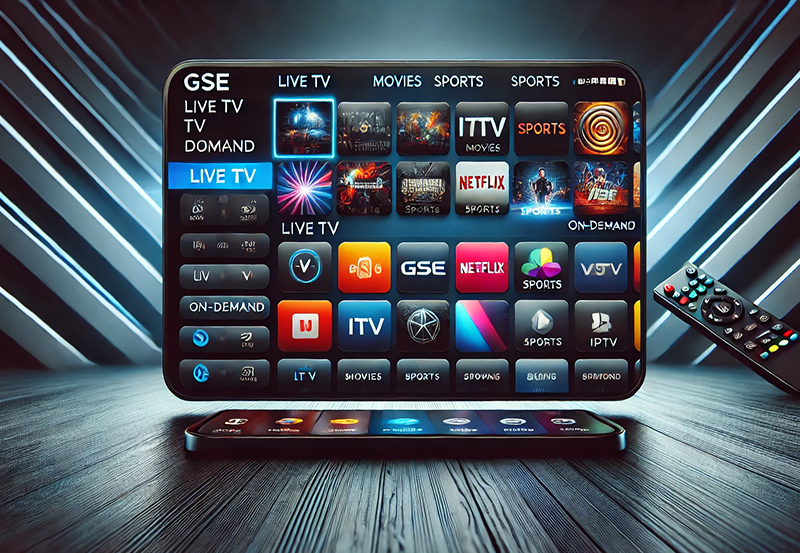 Exploring the User Interface of Gse IPTV Application